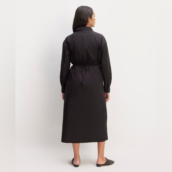 Everlane The Supima Cotton Shirt Dress in black Size XS NWOT - Picture 14 of 14